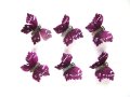 5cm Limited Edition Aubergine Petal Wing Feather Craft Butterflies