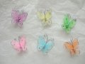 3cm Coloured Nylon Mesh Butterflies